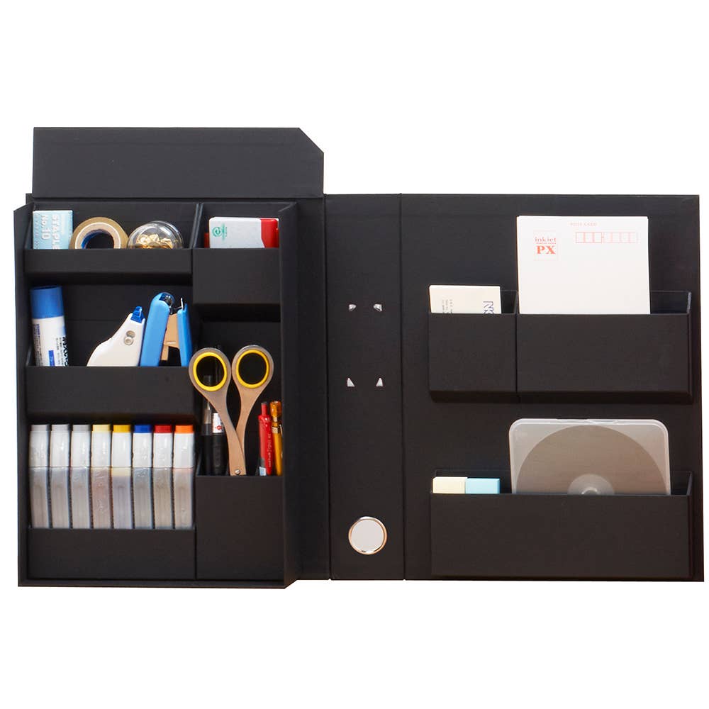 Lifestyle Paper Organizer Tool File A4  for Clean your desk: Navy