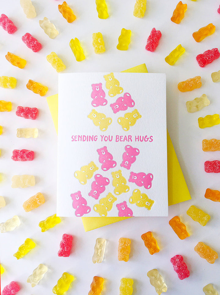 Sending You Bear Hugs - Greeting Card, love, friendship