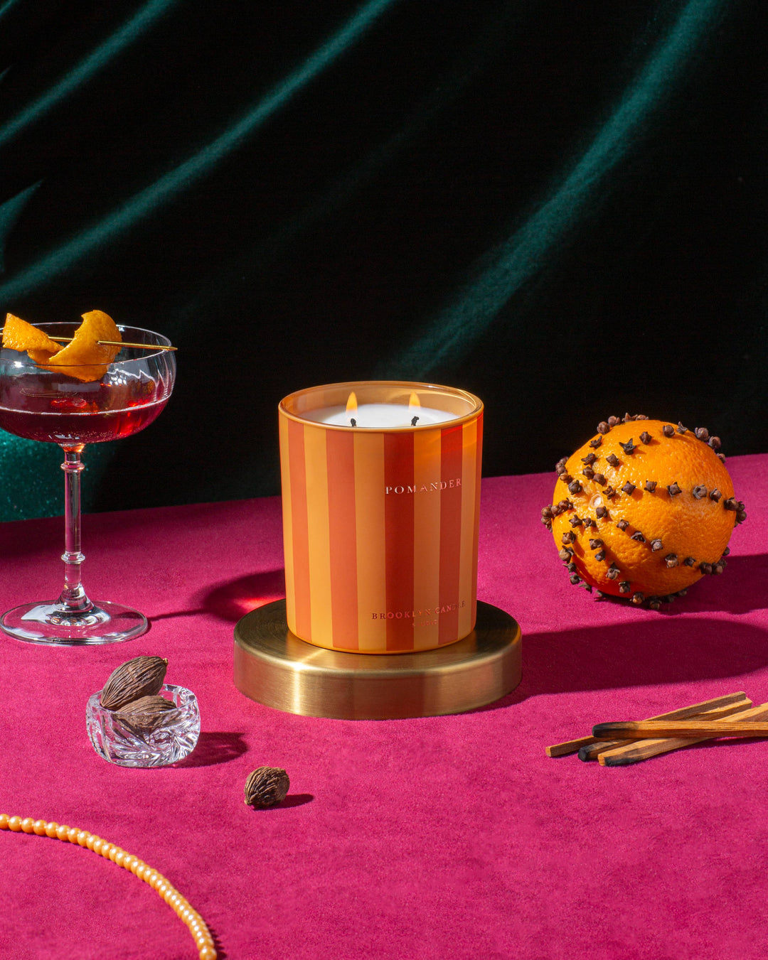 Pomander Holiday Candle