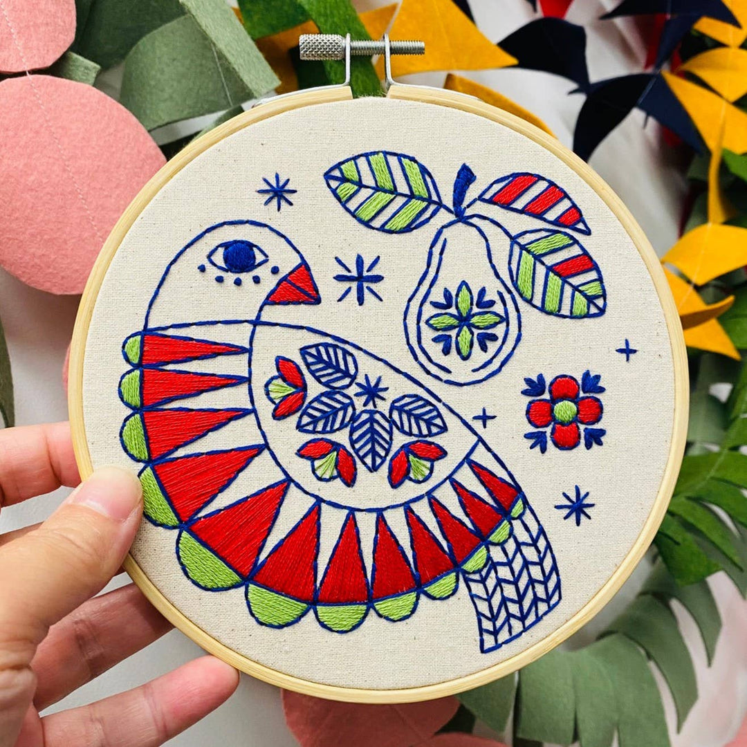 Partridge Complete Embroidery Kit