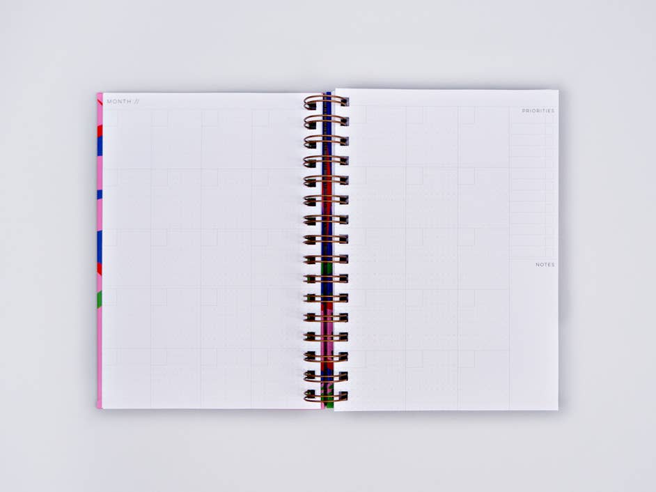 Capri Hard Cover Undated Weekly Planner