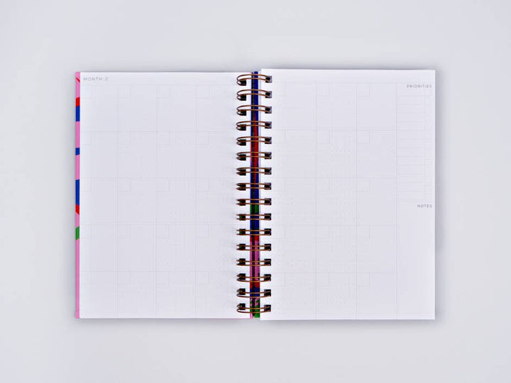 Capri Hard Cover Undated Weekly Planner