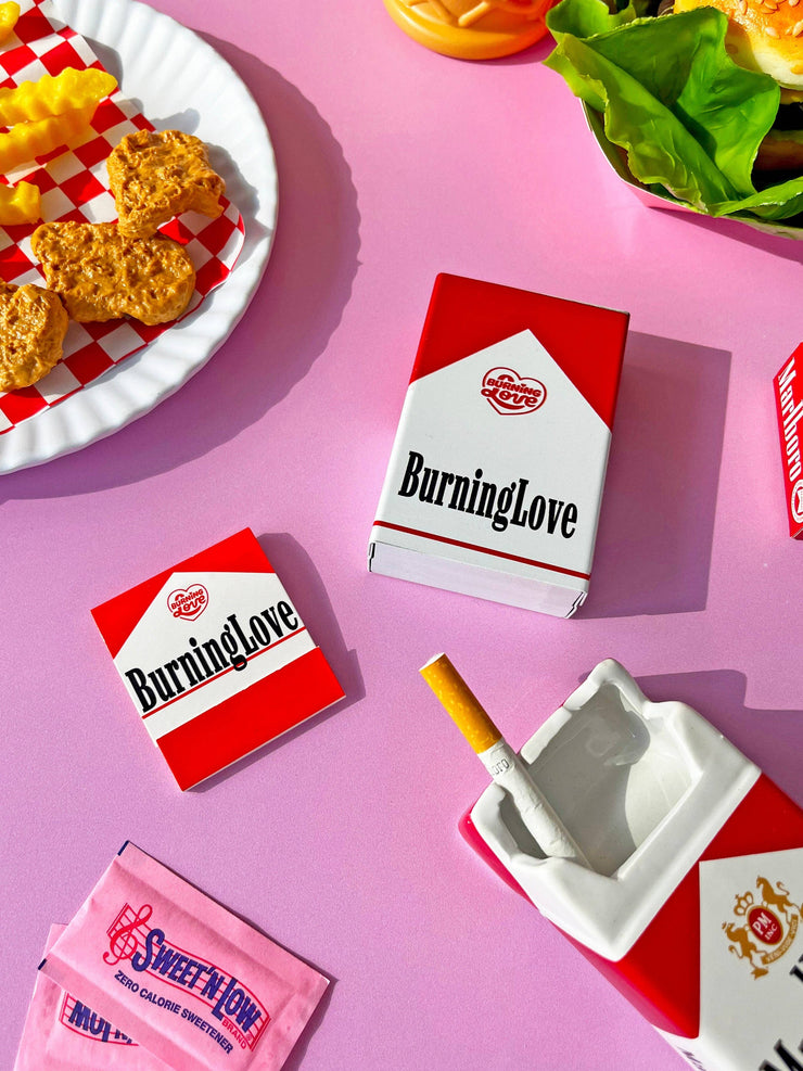 Cigarette Matchbook "Burning Love"