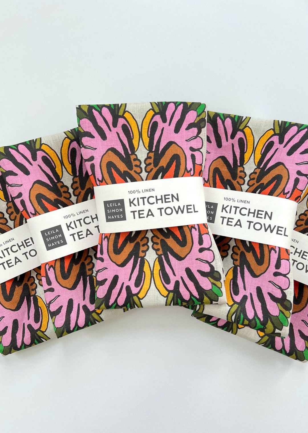 Flourish Tea Towel, bright