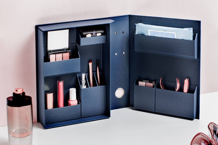 Lifestyle Paper Organizer Tool File A4  for Clean your desk: Navy