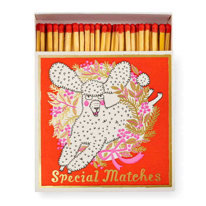 Poodle Christmas Safety Matches