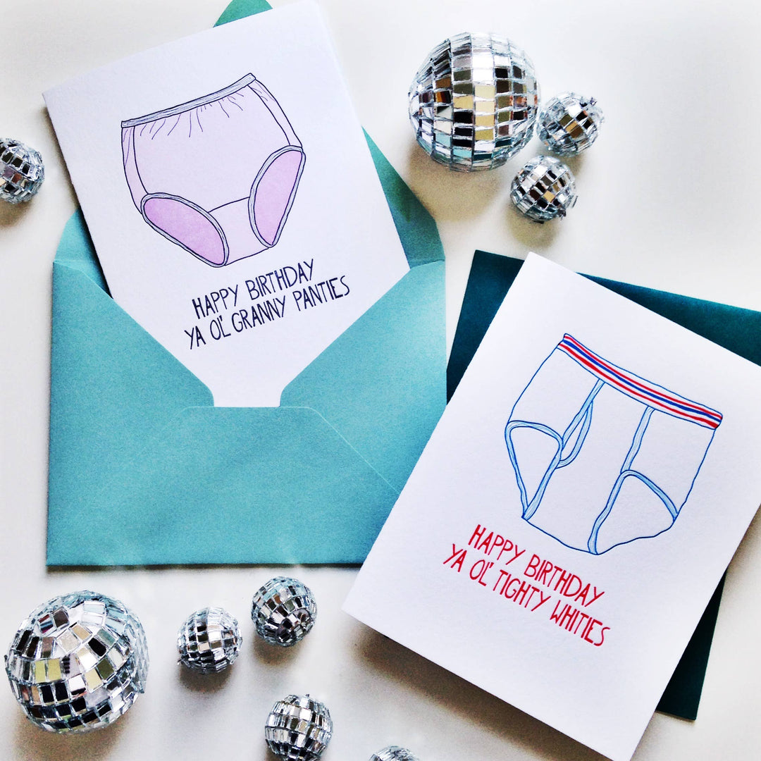 Tighty Whities Birthday Greeting Card - for him