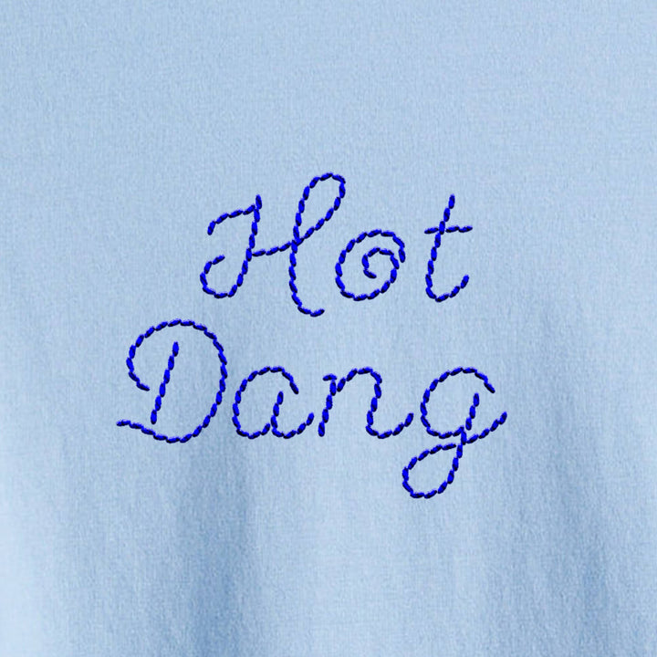 Blue Embroidery Alphabet Sheet Set