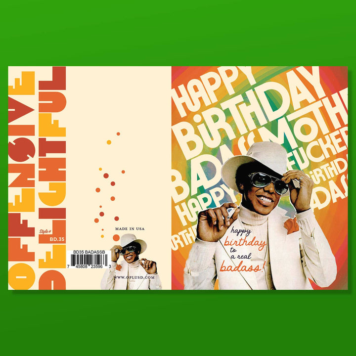 BADASS BIRTHDAY GUY birthday card