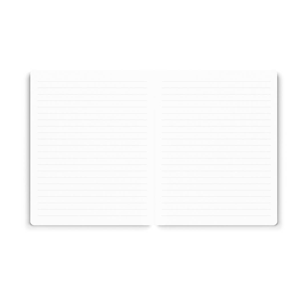 Blue Green Stripe Kaleido Large Format Notebook (11749)