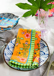 Summer Floral Napkins S/4