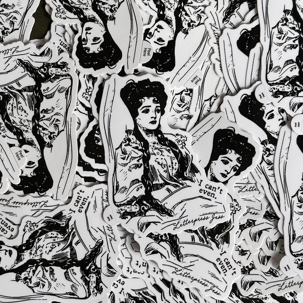 Gibson Girl Can't Even Sticker