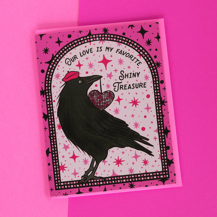 Disco Crow Love Card