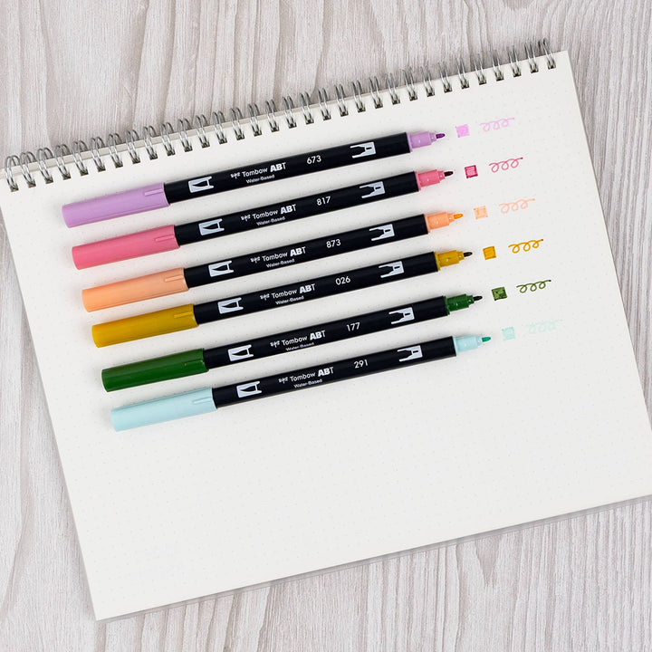 Dual Brush Pen Art Markers: Teatime 6-Pack