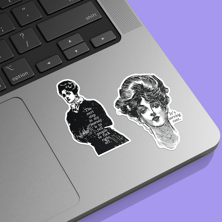 Gibson Girl It's Serving Cunt Sticker