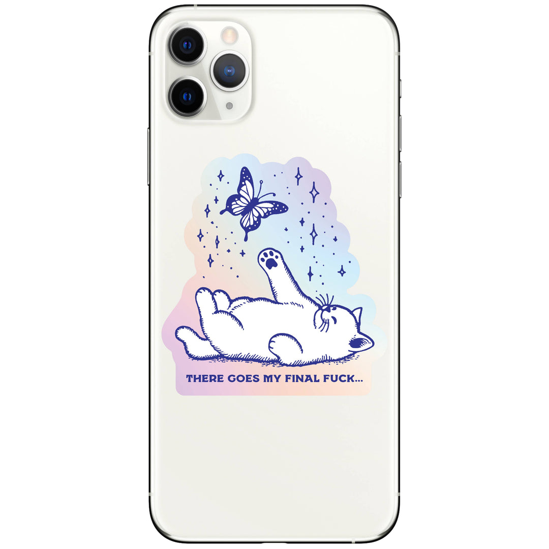 Final Fuck Kitty Cat Swear High Quality Vinyl Sticker