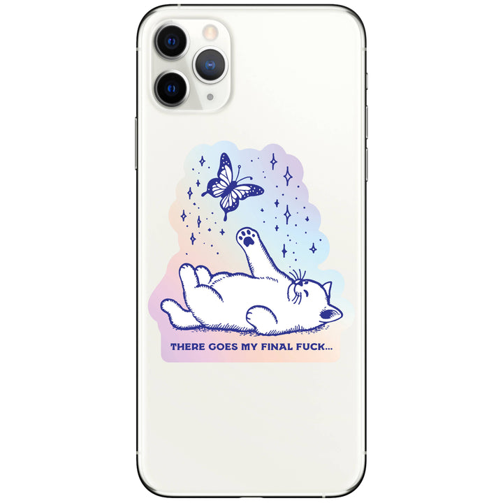 Final Fuck Kitty Cat Swear High Quality Vinyl Sticker