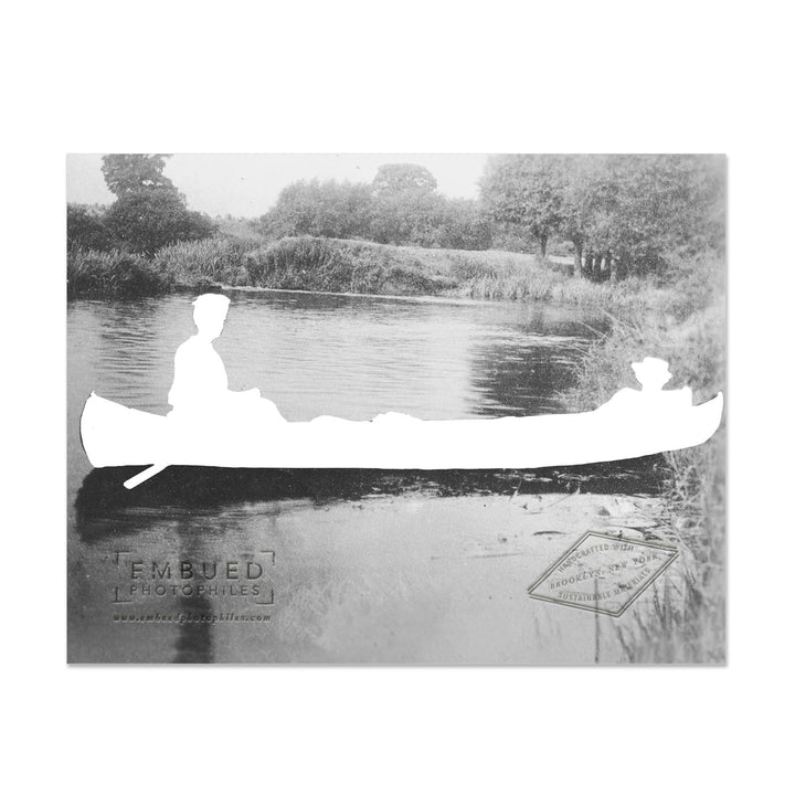 Two Women One Canoe Love You Boatloads Foil Stamped Card