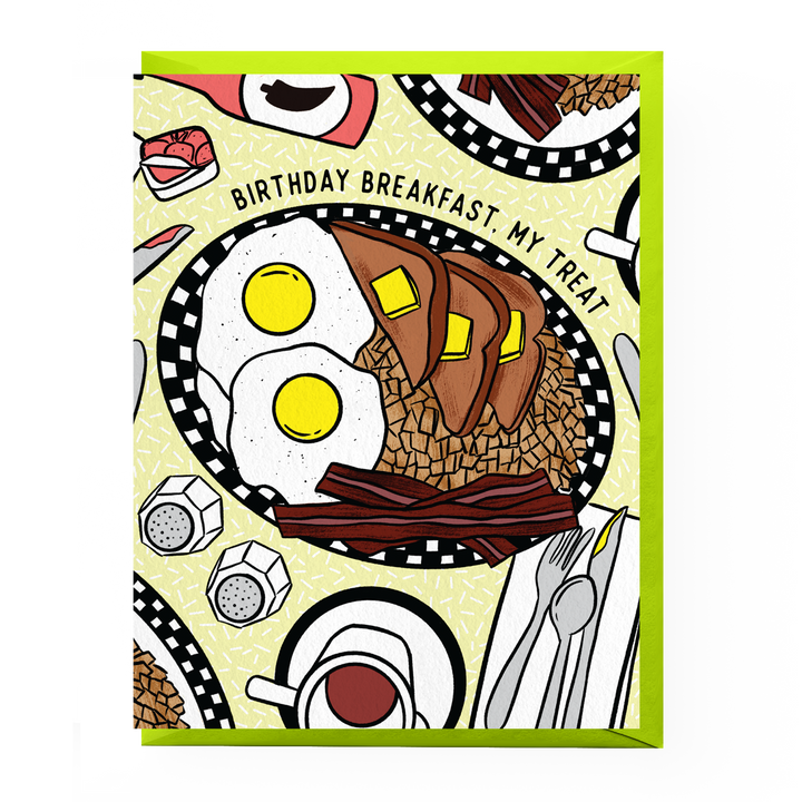 Diner Breakfast Birthday Card