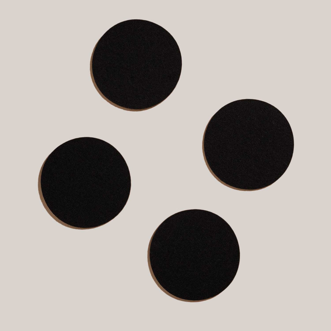 Midnight Felt Coasters | Set of 4