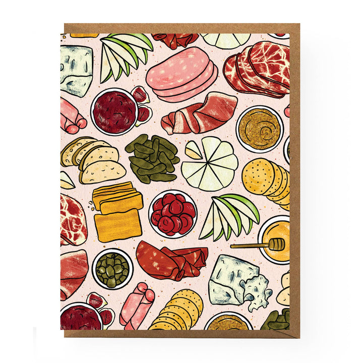 Charcuterie Patterned Greeting Card