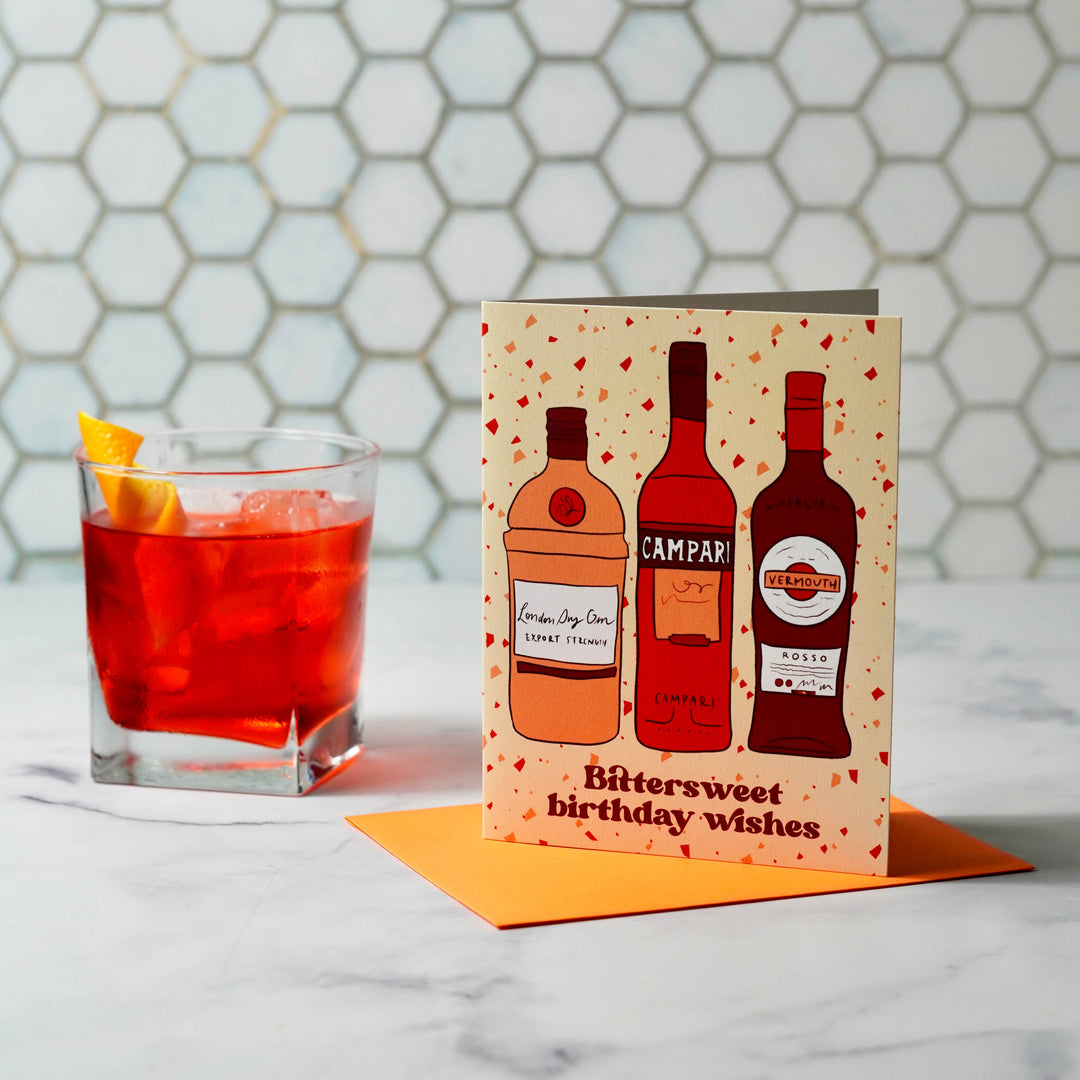 Negroni Birthday Card