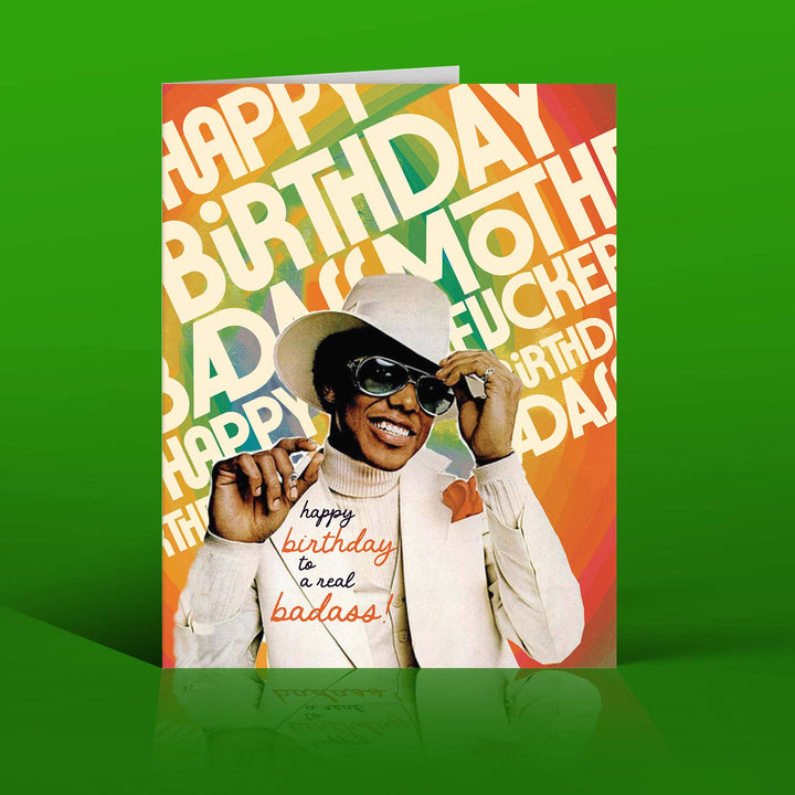 BADASS BIRTHDAY GUY birthday card