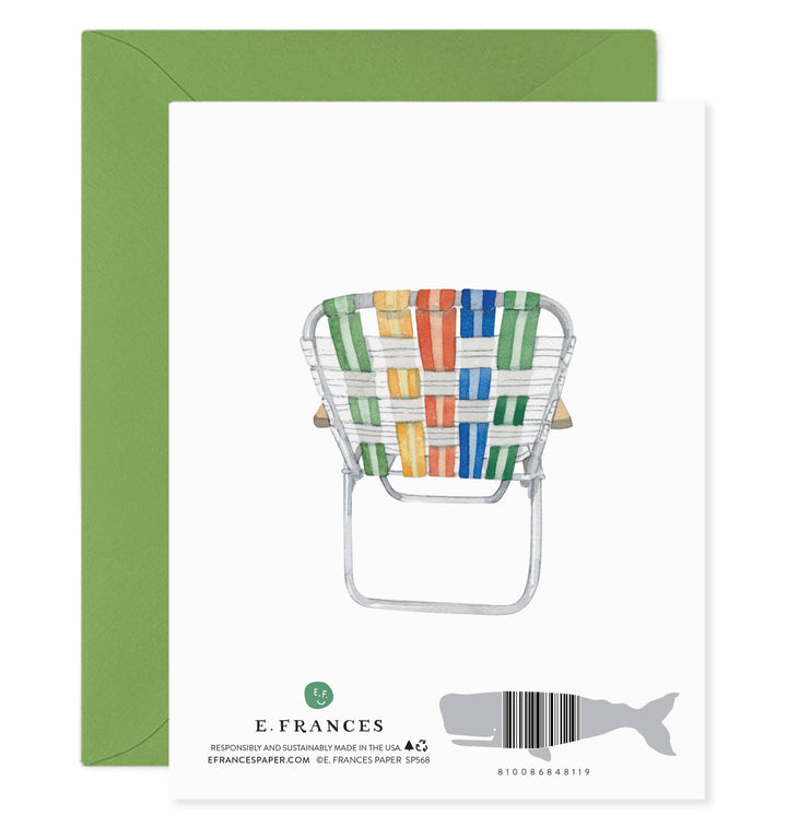 Lawn Chair Dad Father’s Day Greeting Card