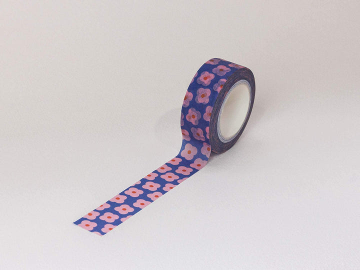 Primrose Party 15mm • Retro Scattered Flowers Washi Tape