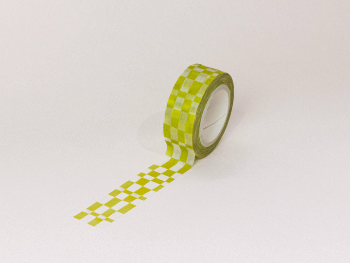 Space Time 15mm • Warped Checks Washi Tape