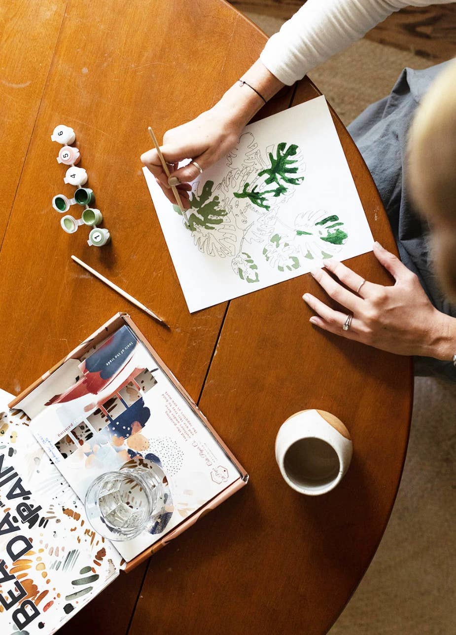 Tropical Garden Paint-By-Numbers kit