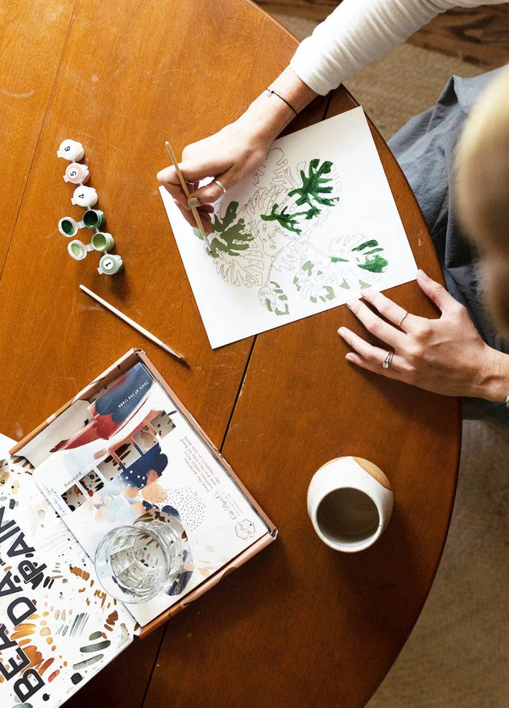Tropical Garden Paint-By-Numbers kit