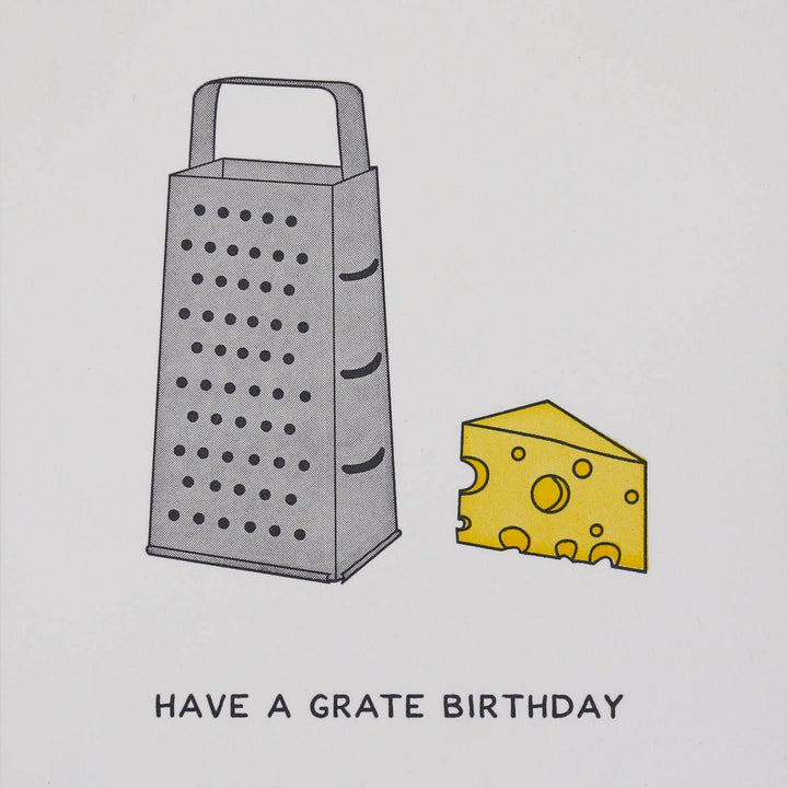 Have a Grate Birthday - Letterpress Funny Birthday Card