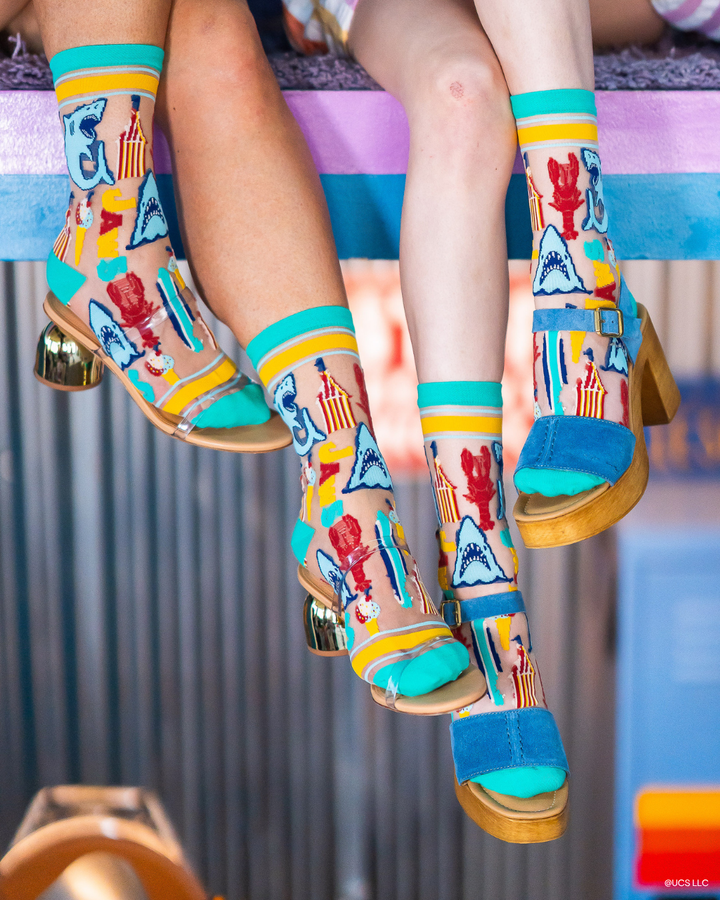NEW STYLE: JAWS 50th Anniversary Sheer Crew Sock