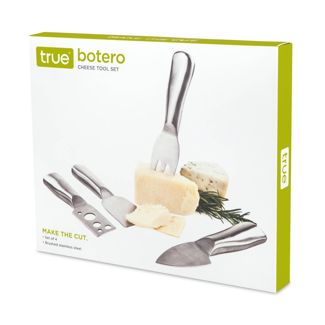 Botero Stainless Steel Essential Cheese Tools Set of 4