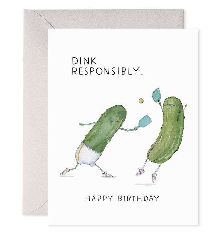Pickleball Birthday Greeting Card