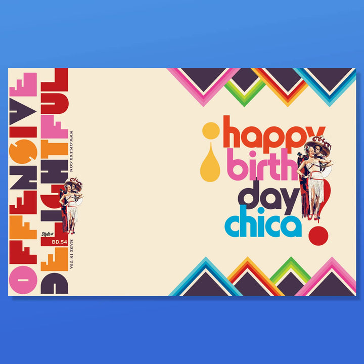 BIRTHDAY CHICA spanish birthday card