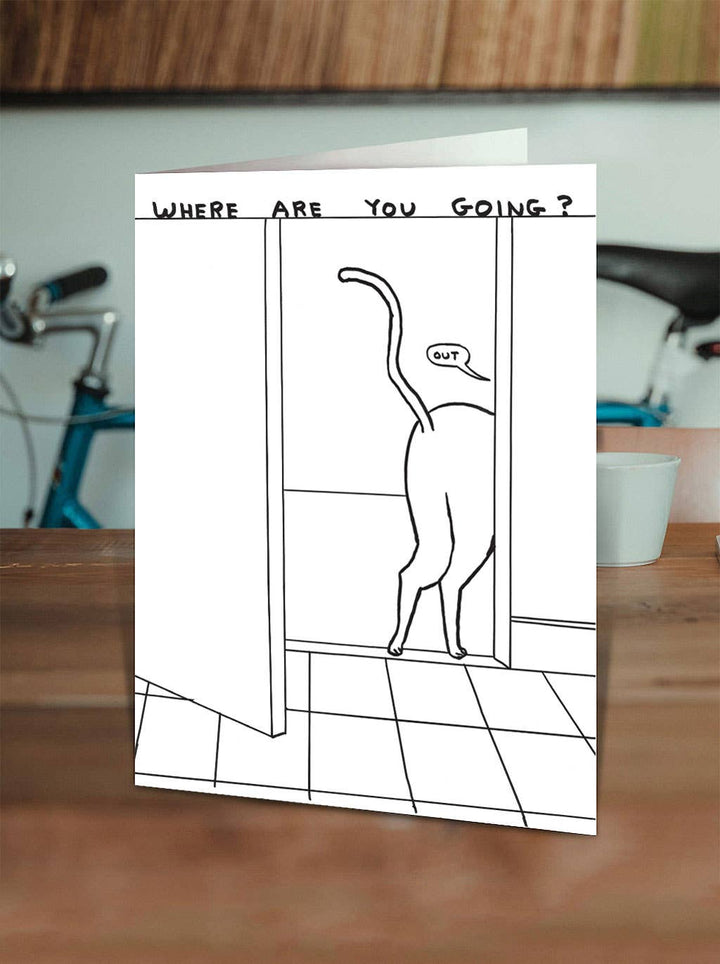 David Shrigley Card Where Are You Going