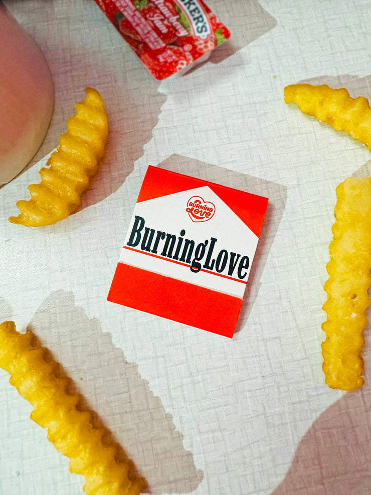 Cigarette Matchbook "Burning Love"
