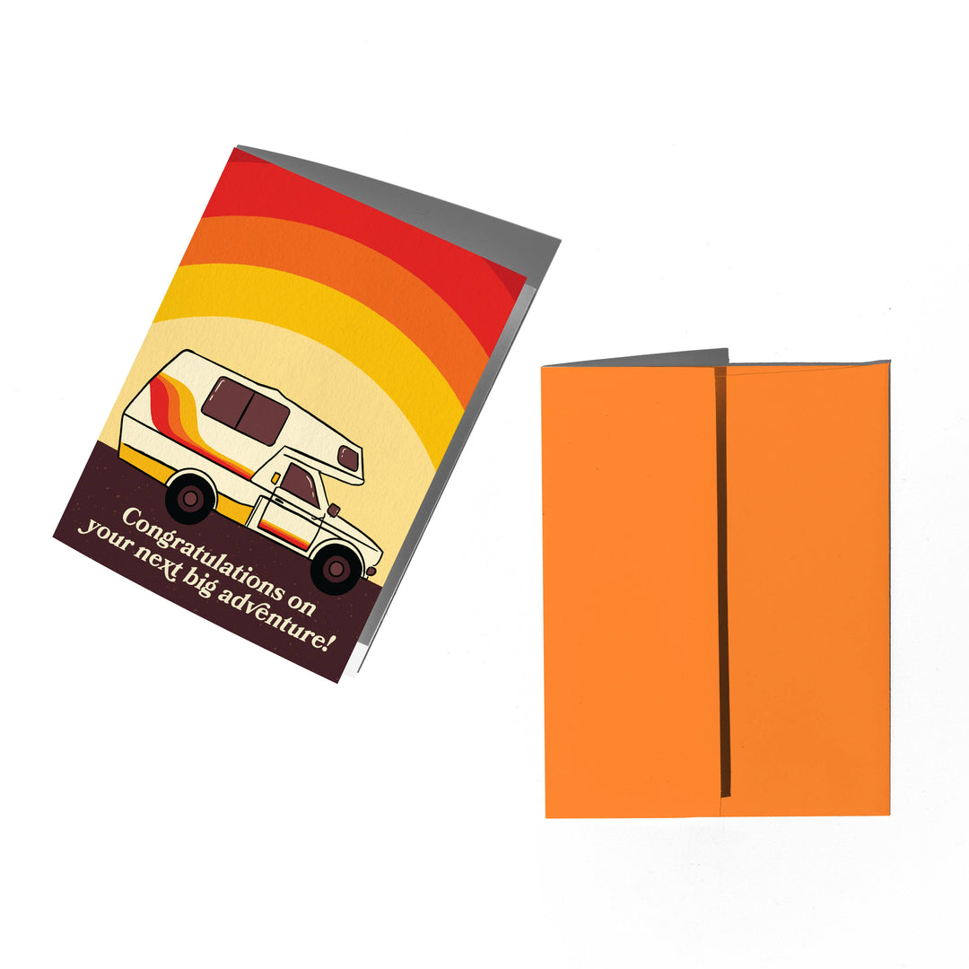 Retro Camper Congratulations Card