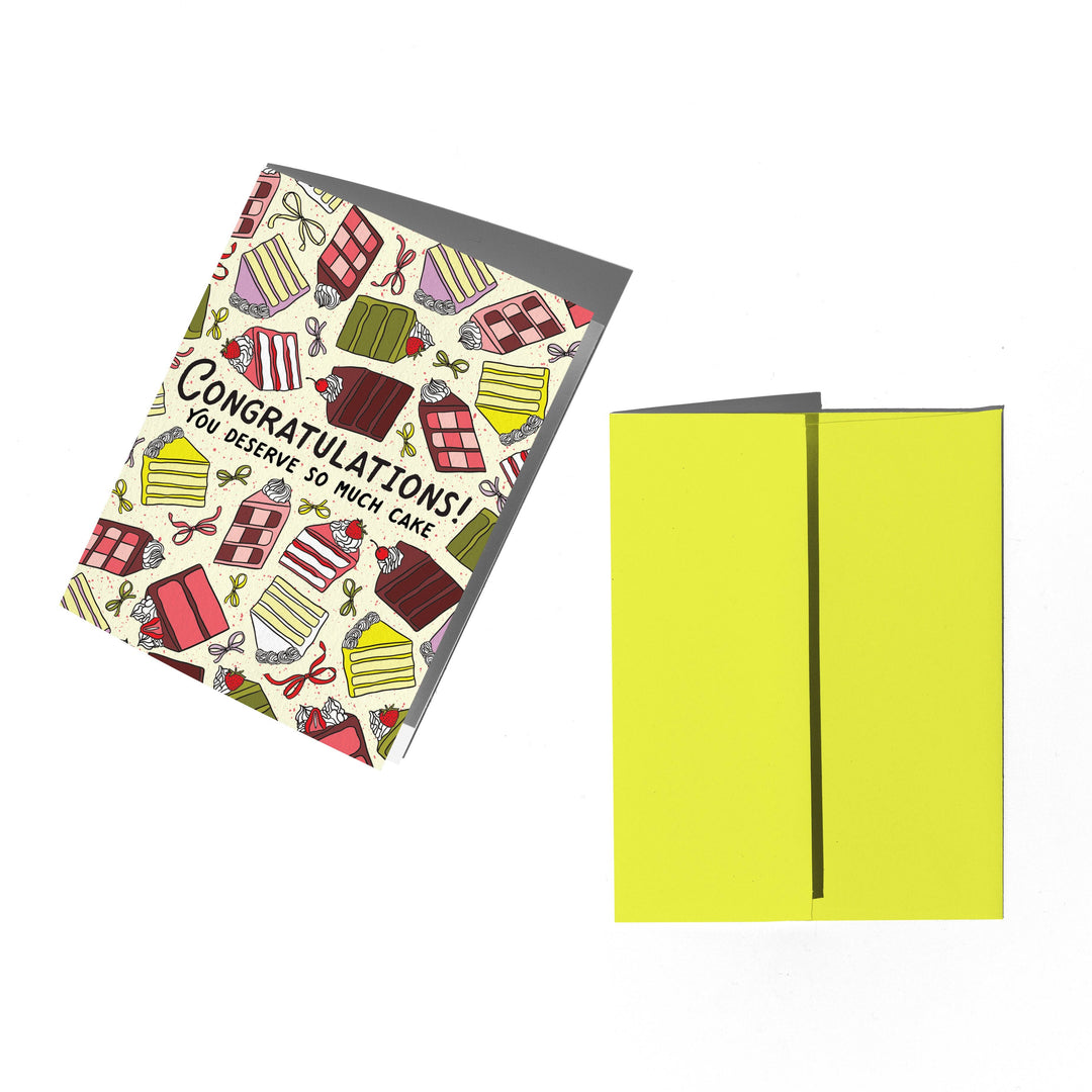 Cakes & Bows Congratulations Card