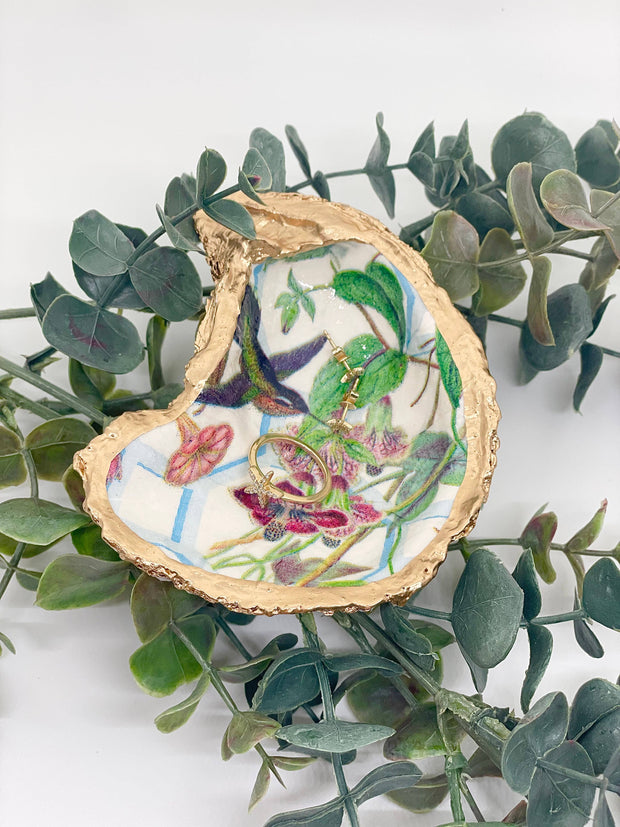 Hummingbird Oyster Trinket Dish