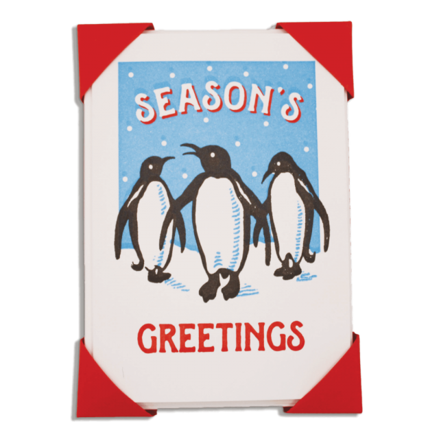 Penguins | Notelet Christmas Card (5-Pack) 🎄