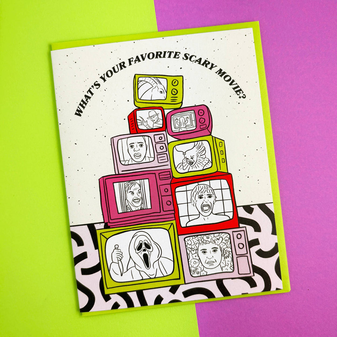 Favorite Scary Movie Halloween Card