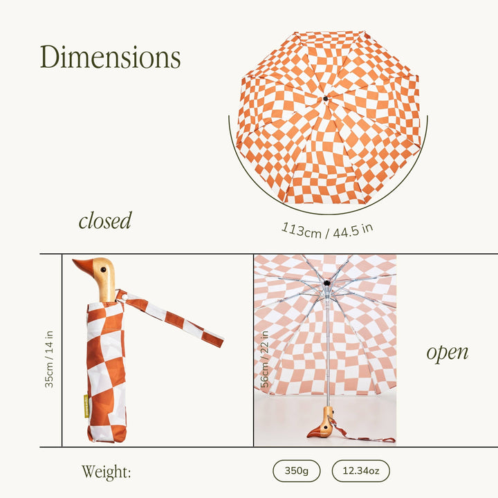 Peanut Butter Checkers Eco-Friendly Duckhead Umbrella