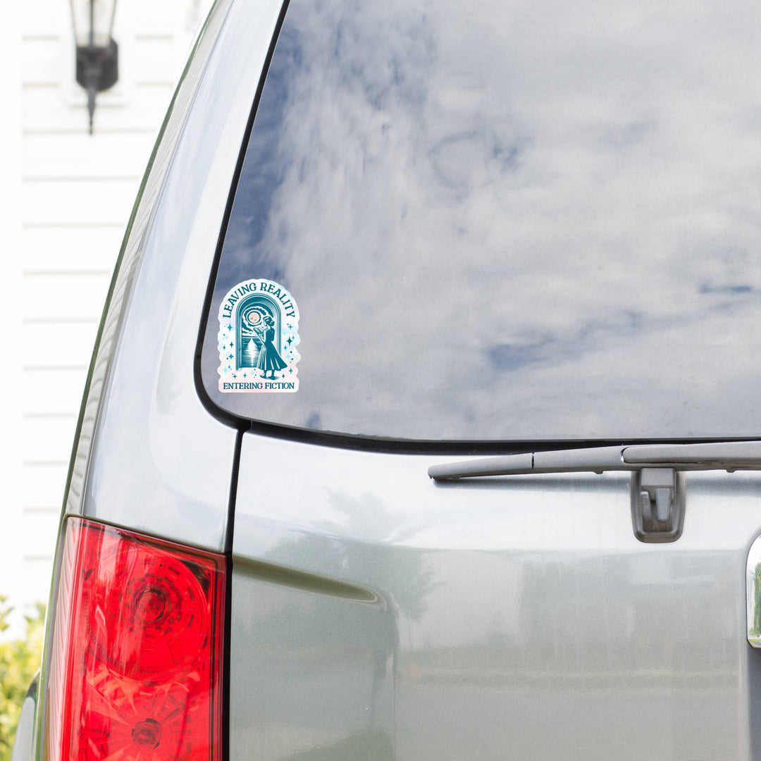 Book Lover Reading Escape Cute High Quality Vinyl Sticker