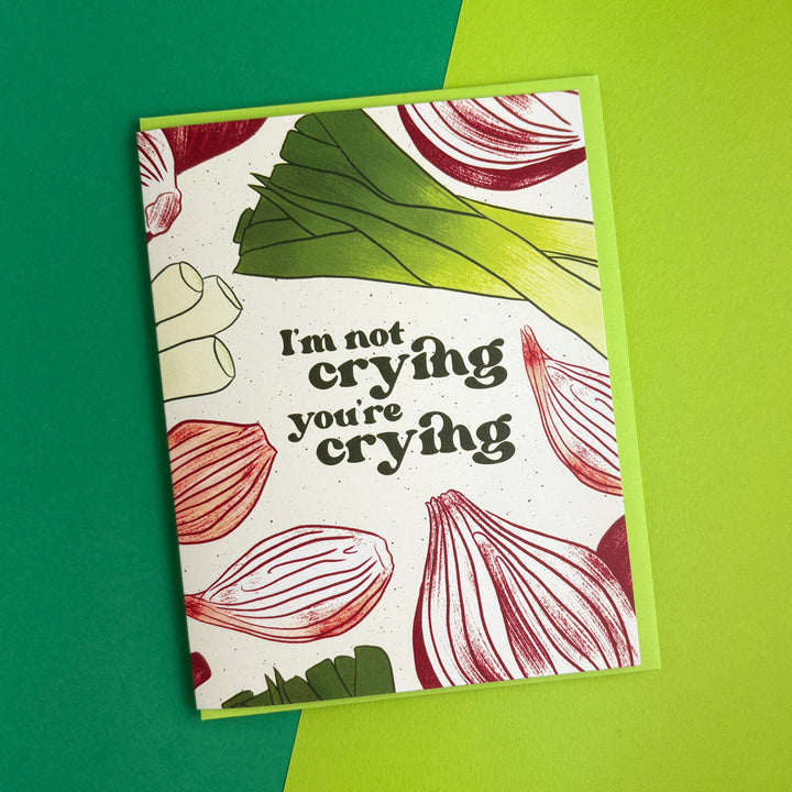 Crying Onions Congratulations Card