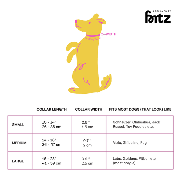 The Fritz Collar: Medium / lilac grey