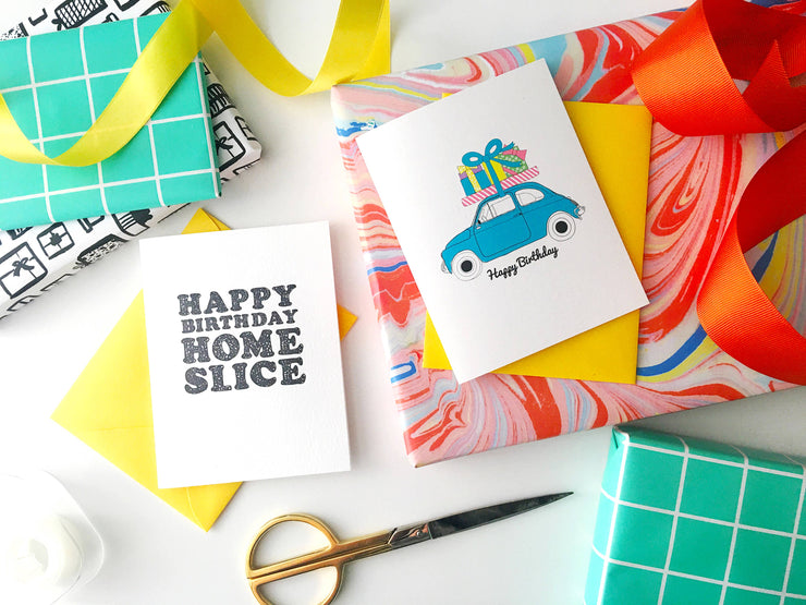 Home Slice Birthday Card - Funny Birthday Card - Funny Bday