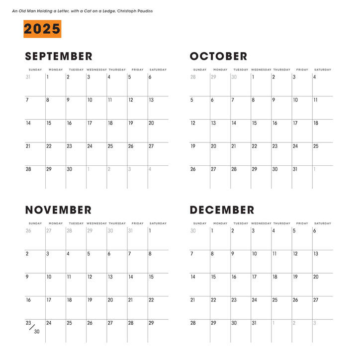 Cat People to Judge in Art and Life 2026 Wall Calendar